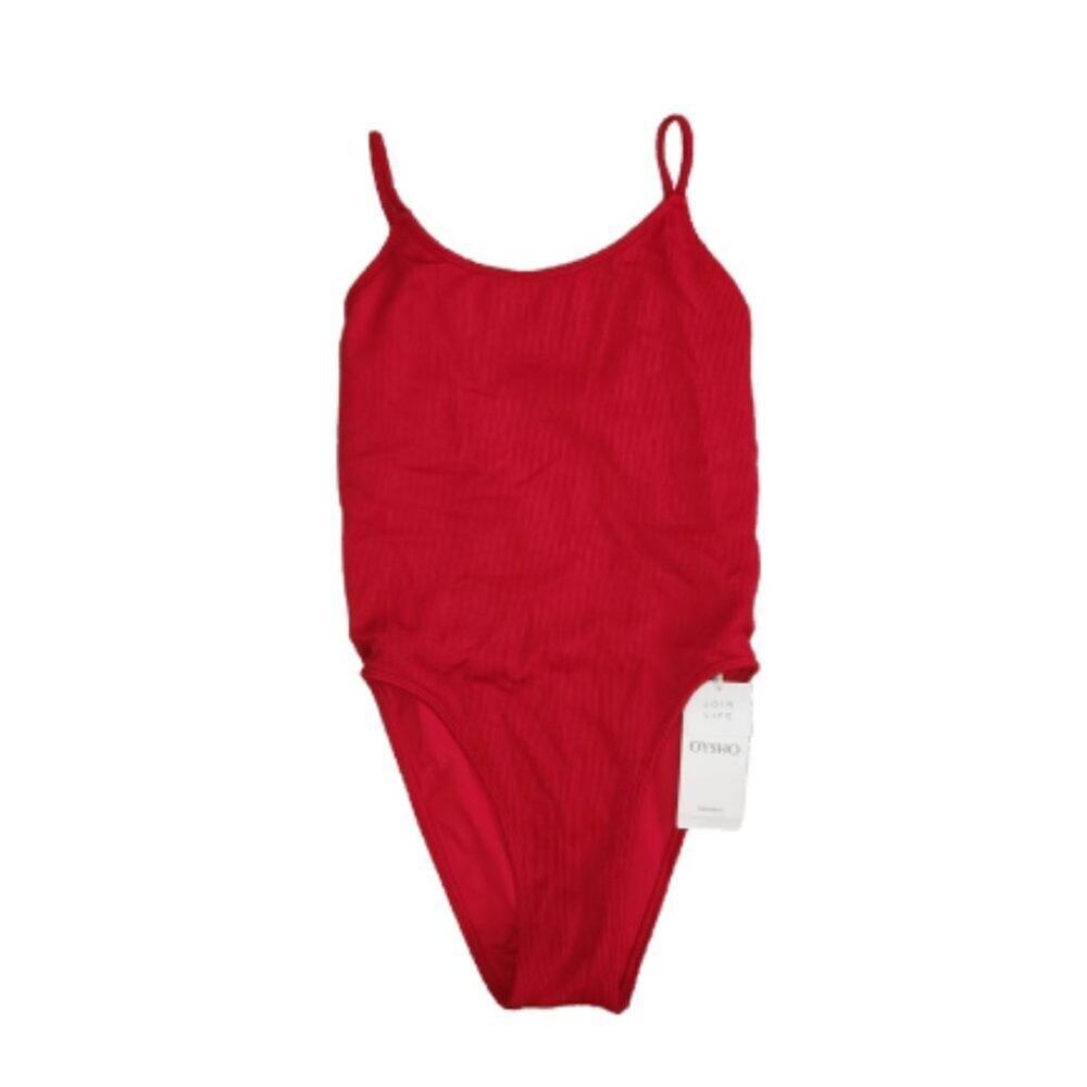 OYSHO Ribbed Red Hot Swimsuit || Retail 799 || NWT
